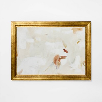 28"x38" Modern Abstract Light Framed Wall Art with Ornate Frame - Threshold™ designed with Studio McGee