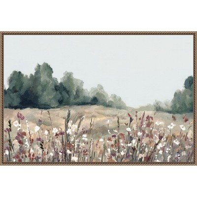 Amanti Art Muted Meadows by Hannah Dawson Framed Canvas Wall Art