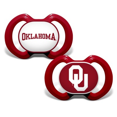 BabyFanatic Officially Licensed Unisex Pacifier 2-Pack - NCAA Oklahoma Sooners