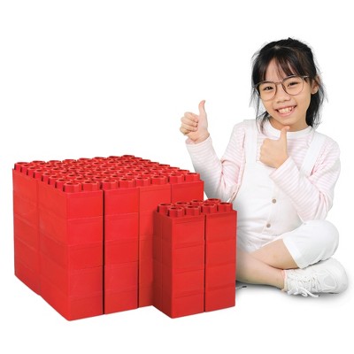 Jumbo Building Biggo Blocks Red 48 PC - Single Color Set