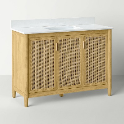Wood & Cane Bathroom Vanity - Hearth & Hand™ with Magnolia