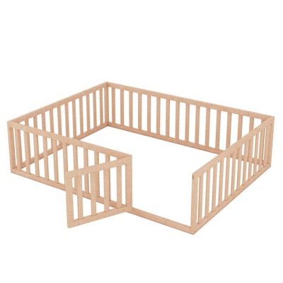 Okak Bed Guard Rails for Queen Size Bed,Baby Bed Rail Guard for Toddlers,Natural