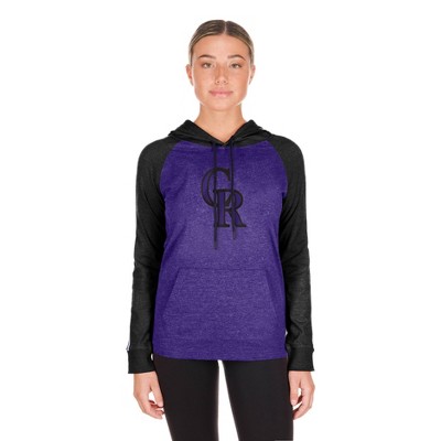 MLB Colorado Rockies Women's Lightweight Hooded Sweatshirt