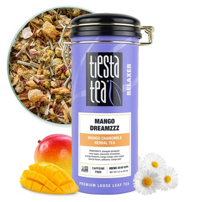 Tiesta Tea Mango Dreamzzz, Herbal Loose Leaf Tea Tin - 3oz