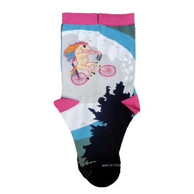 Legends Riding a Bike by the Moon Socks (Women's Sizes, Adult Medium) from the Sock Panda
