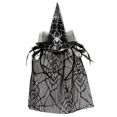 Beistle Spider Witch Hat Headband w/Veil, (2/Pkg) Multicolored