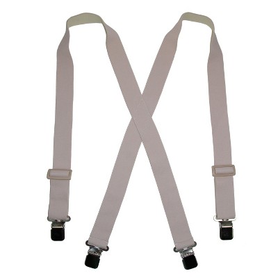 CTM Men's Elastic Clip-End Undergarment Suspenders