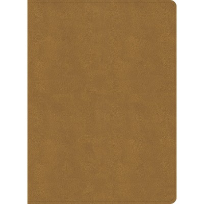 NASB Study Bible, Camel Suedesoft Leathertouch, Indexed - by  Holman Bible Publishers (Leather Bound)