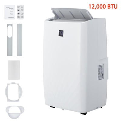 12000 BTU Portable Air Conditioner, Portable AC Unit Up to 550 Sq Ft, Fan & Dehumidifier, Remote Control, Quiet Operation, Installation Kit