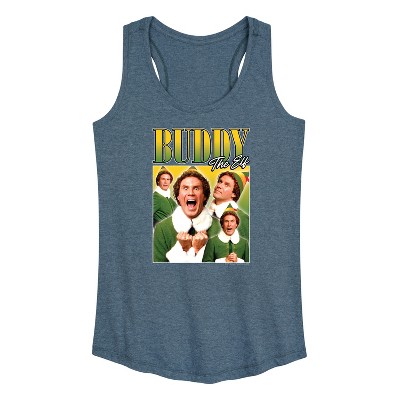 Women's - ELF - Christmas Buddy the Elf Graphic Racerback Tank