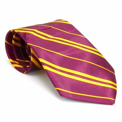 Skeleteen Maroon And Gold Tie - Wizard Costume Accessories Halloween Dress Up Ties - 1 Piece