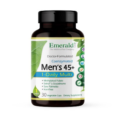 Emerald Labs Men's 45+ 1-Daily Multi - Gluten-Free - 30 Vegetable Capsules