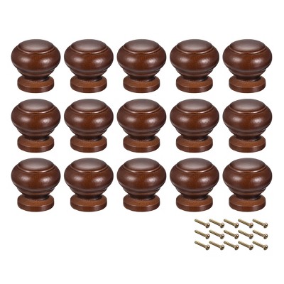 Unique Bargains Wood Corrosion-Resistant Dressing Table Cabinet Knobs 15 Pcs