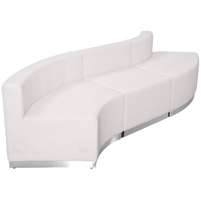 Flash Furniture HERCULES Alon Series LeatherSoft Reception Configuration, 3 Pieces