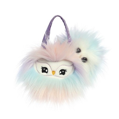 Aurora Small Lilac Owl Fancy Pals Fashionable Stuffed Animal Multicolor 5.5"