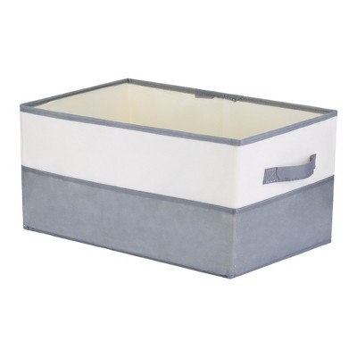 Unique Bargains Fabric Collapsible Storage Organizer Storage Cube with Handles 1 Pack