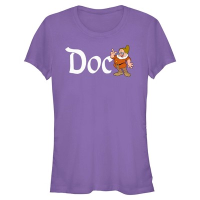 Juniors Snow White and the Seven Dwarfs Classic Doc T Shirt