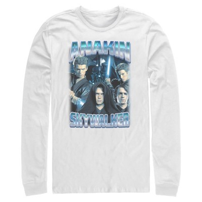 Mens Star Wars Anakin Skywalker Collage Long Sleeve Shirt