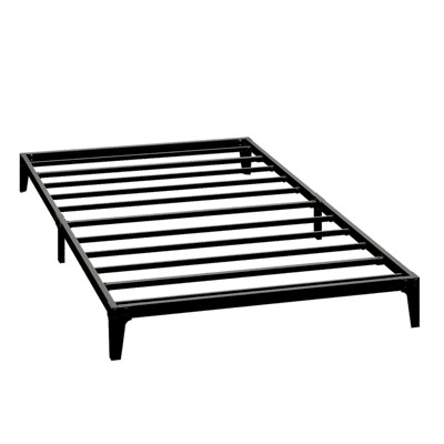 Bed Frame, Metal Platform Bed Frame No Box Spring Needed, Heavy Duty Bed Frame with Under-Bed Storage Space, Sturdy Metal Slat Support