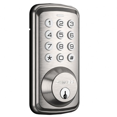 ZACHVO Keyless Entry Deadbolt Lock, Electric Door Locks with Keypads and Emergency Charging Port, Satin Nickel