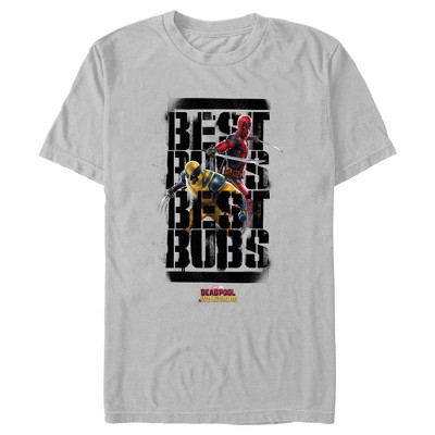 Men's Marvel: Deadpool & Wolverine Best Bubs Graffiti T-Shirt
