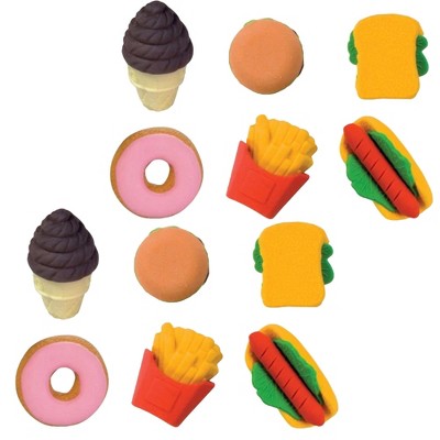 Fun Erasing! Snack Attack Scented Erasers (12 Pack)