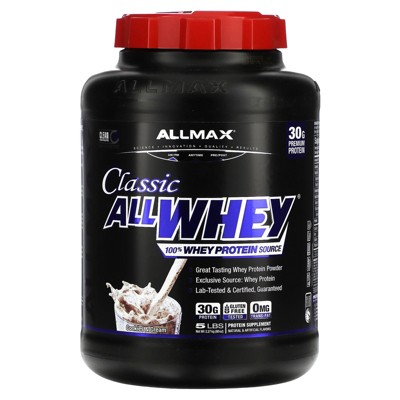 ALLMAX CLASSIC ALLWHEY®, 100% Whey Protein Source, Cookies & Cream, 5 lbs. (2.27 kg)