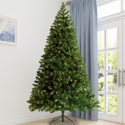 Syemin Artificial Plant Pre-lit Halloween Christmas Tree 6ft Artificial Hinged Xmas Tree with Foldable Stand, Green, 39.37"*39.37"*70.86"