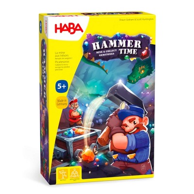 HABA Hammer Time: A Fun Kids Treasure Hunt Board Game, Family Party Game with Gems & Strategy for Ages 5+