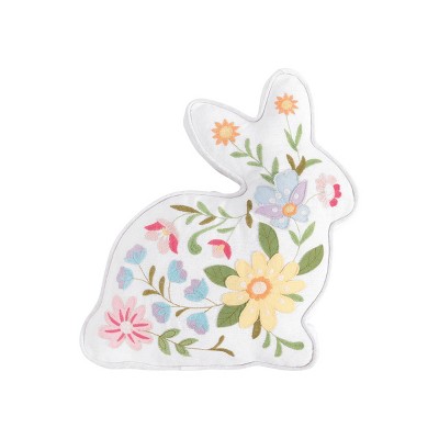C&F Home Easter Bunny Rabbit Shaped Accent Pillow, 14" x 14"