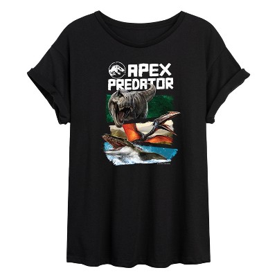 Women's - Jurassic World: Rebirth - Apex Predator Oversized Graphic T-Shirt