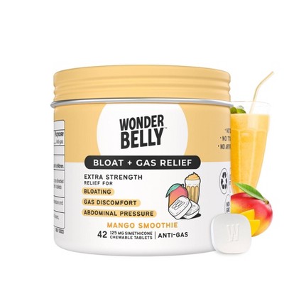Wonderbelly Bloat + Gas - Mango Smoothie - 42ct