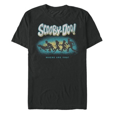 Men's Scooby Doo Colorful Gang Shadow T-Shirt