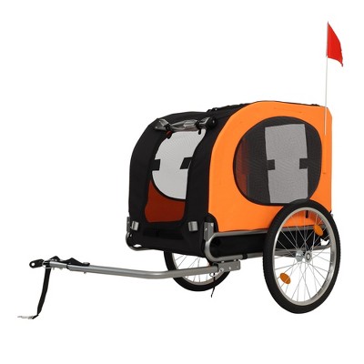 Dog Bike Trailer, Jogging Stroller - Convertible for Medium Large Dogs, 88Lbs Capacity, Waterproof, Universal Hitch for 20-29" Bikes