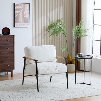 CAVINAS 27.56"Modern Accent Chair with Plush Chairs,Comfy Armchair Reading Chair for Living Room,Office&Bedroom,Minimalist Lounge Chair