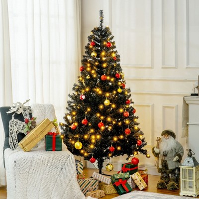 Whisen 6FT Prelit Artificial Christmas Tree with Realistic Branches, 250 Warm White LED Lights and 1000 Tips