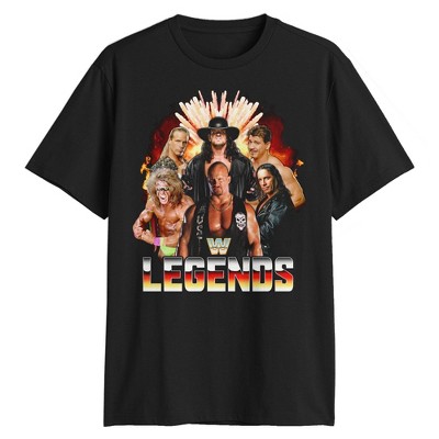 Men's WWE Legends Short Sleeve T-Shirt - Black XXL