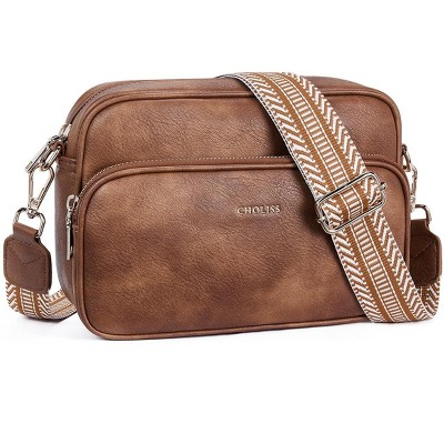 Small Purses for Women, Travel Purses Anti Theft Crossbody Bags for Women, Vegan Leather with Adjustable Wide Guitar Strap