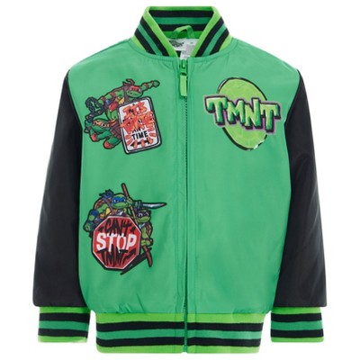 Teenage Mutant Ninja Turtles Varsity Zip Up Bomber Jacket Little Kid to Big Kid