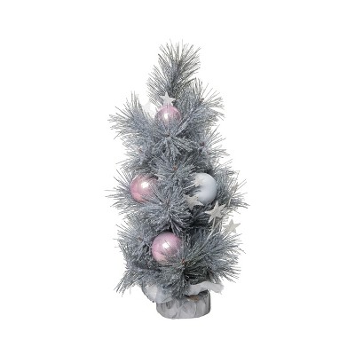 Transpac 18 Inch Multicolored Artificial Christmas Winter Tree Whimsical Design No Container Included