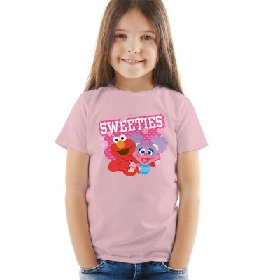 Toddler Boys' Sesame Street Valentine's Day Sweeties Elmo And Abby T-Shirt For Toddler Boys And Girls