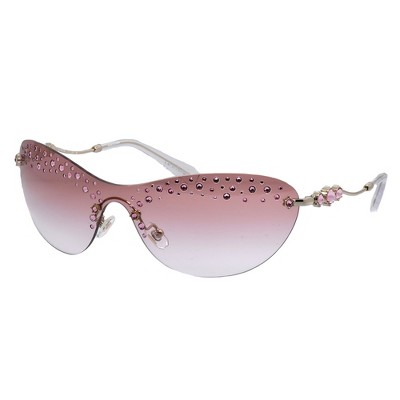 Swarovski SK 7023 40138D Womens Irregular Sunglasses Pale Gold 37mm