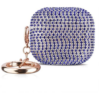 Worryfree Gadgets Case for Airpods 3rd Generation Case Sparkly Diamond Airpod 3 Case with Keychain TPU Shockproof Protective Premium Bling Rhinestone