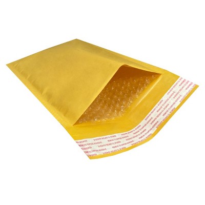 UOFFICE Pack of 100 Kraft Bubble Mailers 7.25" x 12" - #1 Self-Seal Padded Envelopes