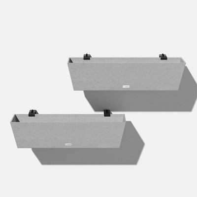 Veradek Pure Railing Plastic Planter
