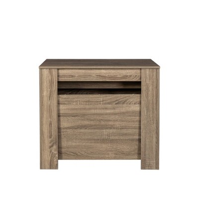 Ridstar 35.43 in. W Brown Multifunctional Extendable Console Tables