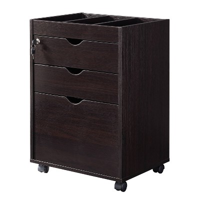24/7 Shop At Home Nymik Lockable and Mobile File Cabinet