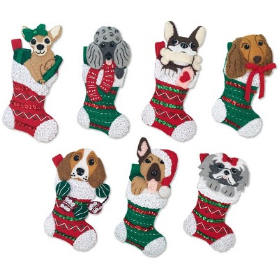Playful Puppies Felt Garland kit from MerryStockings