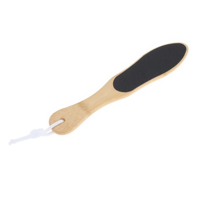 Unique Bargains Double-sided Pointed Head Foot Scrubber Light Yellow 1 Pc