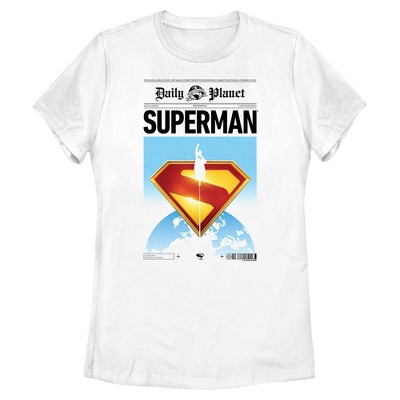 Womens Superman Daily Planet Page T Shirt